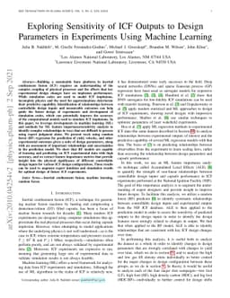 Exploring Sensitivity of ICF Outputs to Design Parameters in Experiments
  Using Machine Learning