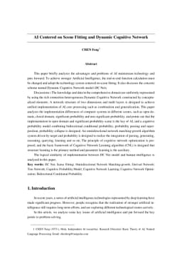 AI Centered on Scene Fitting and Dynamic Cognitive Network
