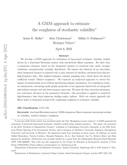 A GMM approach to estimate the roughness of stochastic volatility