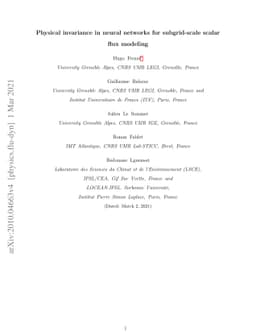 Physical invariance in neural networks for subgrid-scale scalar flux
  modeling