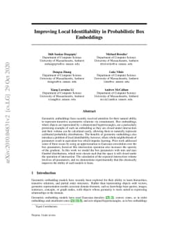 Improving Local Identifiability in Probabilistic Box Embeddings