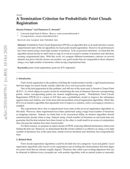 A Termination Criterion for Probabilistic PointClouds Registration