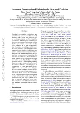 Automated Concatenation of Embeddings for Structured Prediction