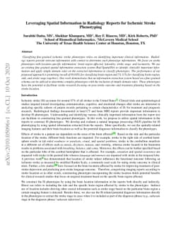 Leveraging Spatial Information in Radiology Reports for Ischemic Stroke
  Phenotyping