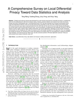 A Comprehensive Survey on Local Differential Privacy Toward Data
  Statistics and Analysis