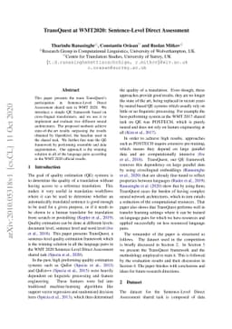 TransQuest at WMT2020: Sentence-Level Direct Assessment