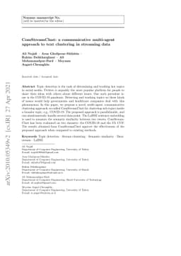 ComStreamClust: a communicative multi-agent approach to text clustering
  in streaming data