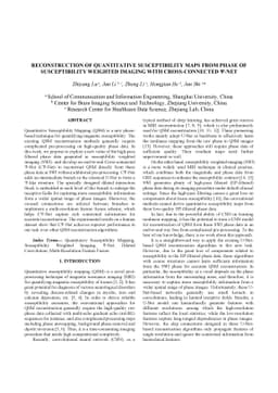 Reconstruction of Quantitative Susceptibility Maps from Phase of
  Susceptibility Weighted Imaging with Cross-Connected $Ψ$-Net