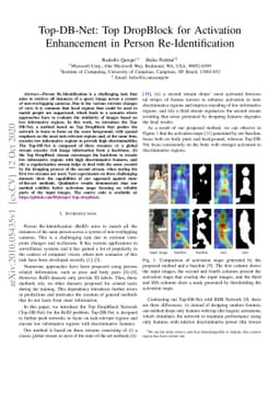 Top-DB-Net: Top DropBlock for Activation Enhancement in Person
  Re-Identification