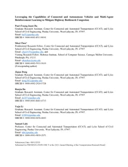 Leveraging the Capabilities of Connected and Autonomous Vehicles and
  Multi-Agent Reinforcement Learning to Mitigate Highway Bottleneck Congestion