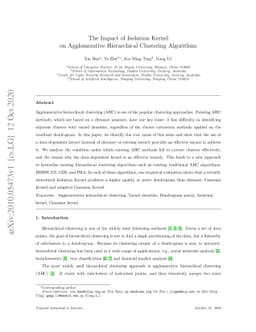 The Impact of Isolation Kernel on Agglomerative Hierarchical Clustering
  Algorithms