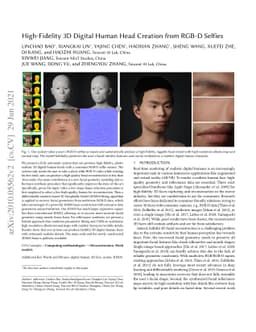 High-Fidelity 3D Digital Human Head Creation from RGB-D Selfies
