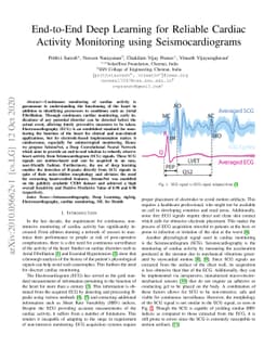 End-to-End Deep Learning for Reliable Cardiac Activity Monitoring using
  Seismocardiograms