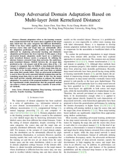 Deep Adversarial Domain Adaptation Based on Multi-layer Joint Kernelized
  Distance