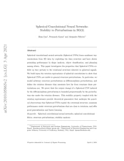 Spherical Convolutional Neural Networks: Stability to Perturbations in
  SO(3)
