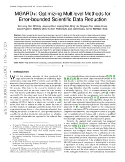 MGARD+: Optimizing Multilevel Methods for Error-bounded Scientific Data
  Reduction