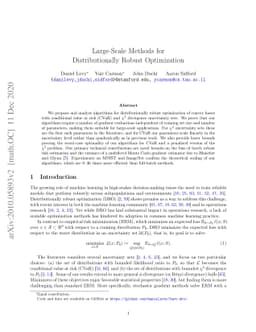 Large-Scale Methods for Distributionally Robust Optimization