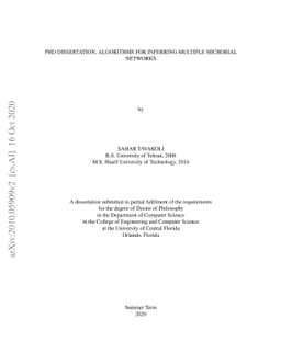 PhD dissertation to infer multiple networks from microbial data