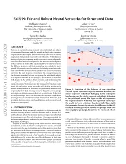 FaiR-N: Fair and Robust Neural Networks for Structured Data