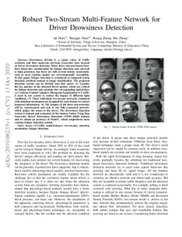 Robust Two-Stream Multi-Feature Network for Driver Drowsiness Detection