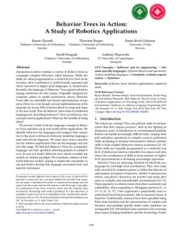 Behavior Trees in Action: A Study of Robotics Applications