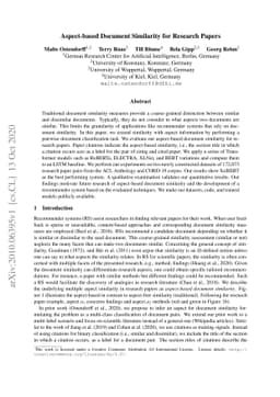 Aspect-based Document Similarity for Research Papers