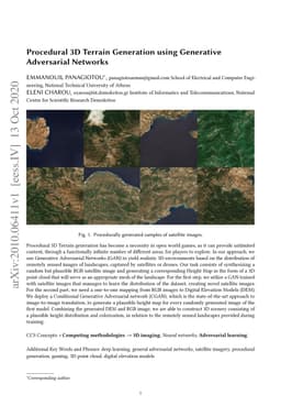 Procedural 3D Terrain Generation using Generative Adversarial Networks