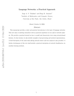 Language Networks: a Practical Approach