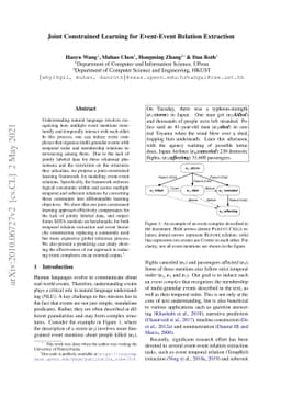Joint Constrained Learning for Event-Event Relation Extraction