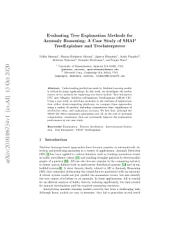Evaluating Tree Explanation Methods for Anomaly Reasoning: A Case Study
  of SHAP TreeExplainer and TreeInterpreter