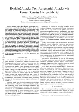 Explain2Attack: Text Adversarial Attacks via Cross-Domain
  Interpretability