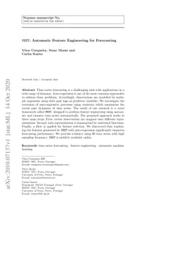 VEST: Automatic Feature Engineering for Forecasting