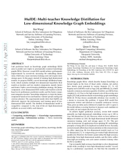 MulDE: Multi-teacher Knowledge Distillation for Low-dimensional
  Knowledge Graph Embeddings