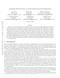 Learning Deep Features in Instrumental Variable Regression