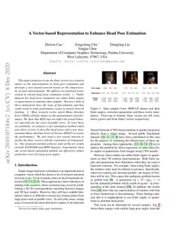 A Vector-based Representation to Enhance Head Pose Estimation