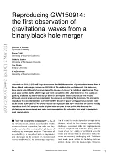 Reproducing GW150914: the first observation of gravitational waves from
  a binary black hole merger