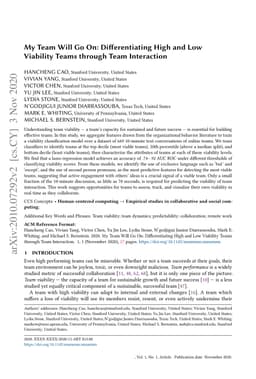My Team Will Go On: Differentiating High and Low Viability Teams through
  Team Interaction