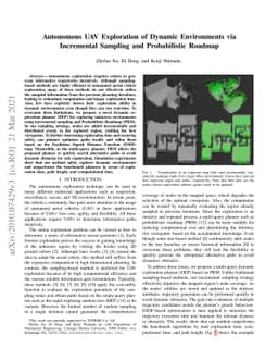 Autonomous UAV Exploration of Dynamic Environments via Incremental
  Sampling and Probabilistic Roadmap