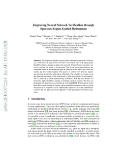 Improving Neural Network Verification through Spurious Region Guided
  Refinement