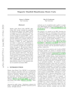 Magnetic Manifold Hamiltonian Monte Carlo