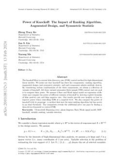 Power of Knockoff: The Impact of Ranking Algorithm, Augmented Design,
  and Symmetric Statistic