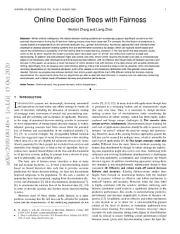 Online Decision Trees with Fairness