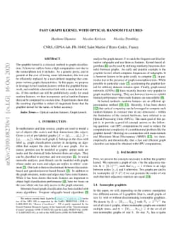 Fast Graph Kernel with Optical Random Features