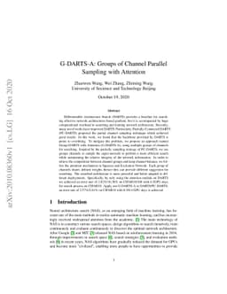 G-DARTS-A: Groups of Channel Parallel Sampling with Attention