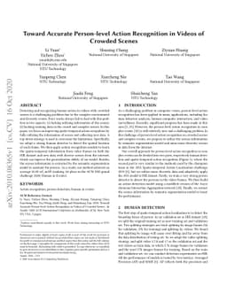 Toward Accurate Person-level Action Recognition in Videos of Crowded
  Scenes