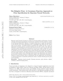 The Ridgelet Prior: A Covariance Function Approach to Prior
  Specification for Bayesian Neural Networks