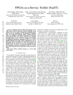 FPGAs-as-a-Service Toolkit (FaaST)