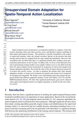 Unsupervised Domain Adaptation for Spatio-Temporal Action Localization