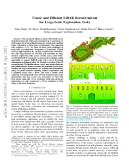 Elastic and Efficient LiDAR Reconstruction for Large-Scale Exploration
  Tasks