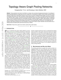 Topology-Aware Graph Pooling Networks